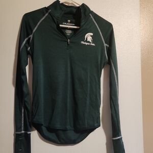 Michigan State Women's Colosseum Forest Green Quarter-Zip Top
